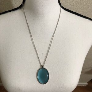 Blue stone necklace